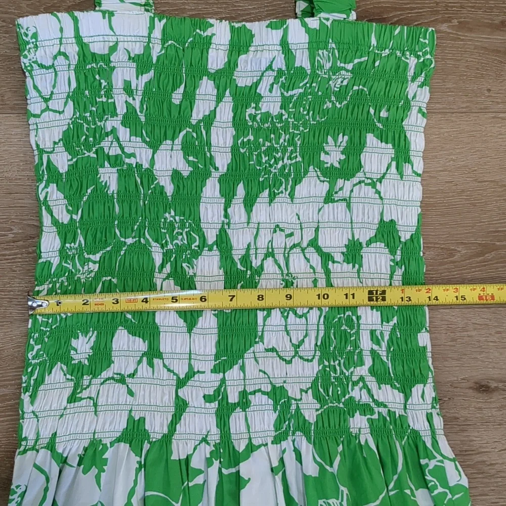 Rails Green and White Seville Floral Midi Dress - Picture 8 of 10